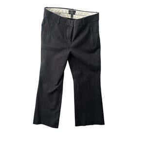 J. Crew Teddie Kick Flare Cropped Capri Pants – Black – Size 6